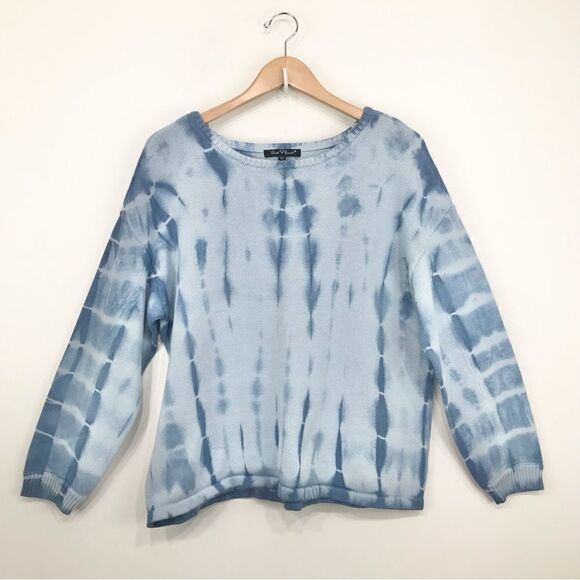 Velvet Heart ZUMA Blue Tie Dye Crew Neck Sweater - Picture 5 of 16